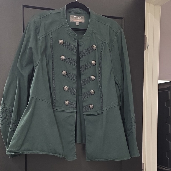 torrid Jackets & Blazers - Torrid Dark Green Military Style Blazer